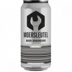 Moersleutel Craft Brewery Barcode: Silver & Jet Black