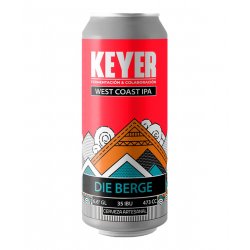 Cerveza Keyer Die Berge West Coast IPA Lata 473cc - Cervezas del Mundo