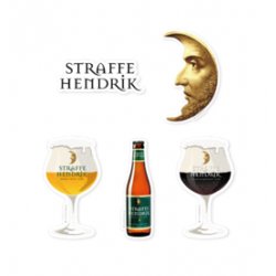 De Halve Maan Straffe Hendrik stickerset - Brouwerij De Halve Maan