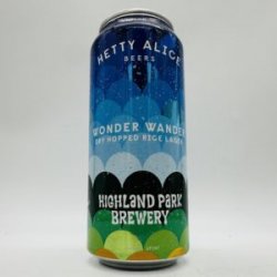 Hetty Alice  Highland Park Wonder Wander Dry Hopped Rice Lager Can - Bottleworks