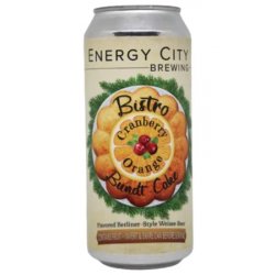 Energy City Brewing Bistro Cranberry Orange Bundt Cake - Hops & Hopes