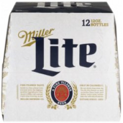 Miller Lite 12oz 12pk Btl - Luekens Wine & Spirits