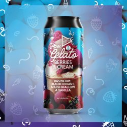 Funky Fluid Free Gelato Berries & Cream 500ml - Funky Fluid
