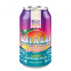 Bright Brewery Miami Weisse Mango Ice Cream Sour