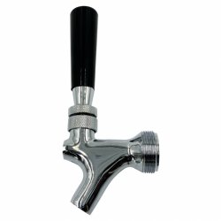 FAUCET PARA CERVEZA DE BRONCE CROMADO - Insumos Cerveceros de Occidente