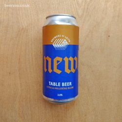 Newbarns - Table Beer 3% (440ml) - Beer Zoo