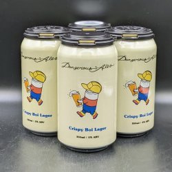 Dangerous Ales Crispy Boi Lager Can 4pk - Saccharomyces Beer Cafe