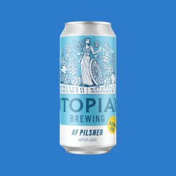 Utopian Brewing 'AF Pilsner' Alcohol Free Lager (0.5% ABV) - Wise Bartender