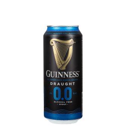 Guinness Draught 0% Blik 44Cl - Belgian Beer Heaven