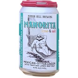 Manor Hill Brewing Manorita Lager 6 pack 12 oz. Can - Petite Cellars