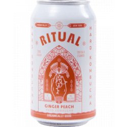 Ritual Hard Kombucha Ginger Peach - Half Time