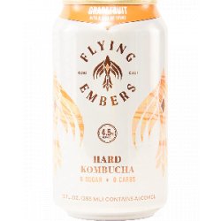 Flying Embers Hard Kombucha Grapefruit Thyme - Half Time