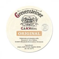 Veltins Velitins adesivo spina Greven Original - Ales & Co.