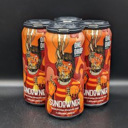 One Drop Sundowner - Blood Orange Margarita Sour Can 4pk - Saccharomyces Beer Cafe