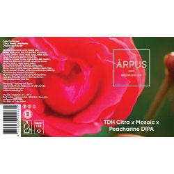 Ārpus Brewing Co. TDH Citra X Mosaic X Peacharine DIPA
