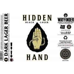 Wayfinder Hidden Hand Black Lager 16oz can - Bine & Vine