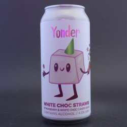 Yonder - White Choc Strawb - 4.5% (440ml) - Ghost Whale