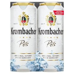 Krombacher Pils 500ml can 4 pack - Molloys