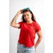BSCS PLAYERA MUJER BORDADA VOLCAN ROJO BSCS PLAYERA MUJER BORDADA VOLCAN ROJO