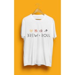 Brew & Roll Camiseta Signos Blanca - Brew & Roll