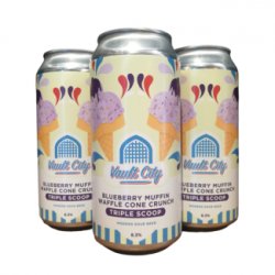 Vault City - Blueberry Muffin Waffle Cone Crunch Triple Scoop - Little Beershop