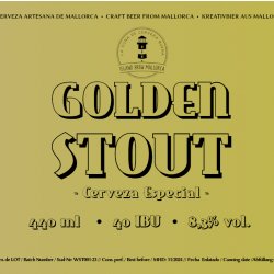 Island Brew Mallorca GOLDEN STOUT  440 ml CAN - Island Brew Mallorca