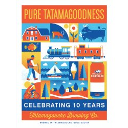 Tatamagouche 10 Years of Tata Brew Poster - Tatamagouche Brewing - Tatabrew