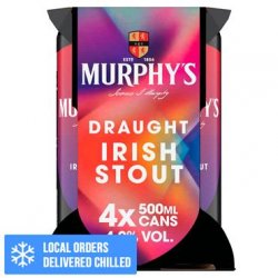 Murphy's Draught Irish Stout 4 x 500ml Cans - Carry Out Off Licence