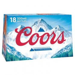 Coors Light Lager 18 x 330ml Bottles - Carry Out Off Licence