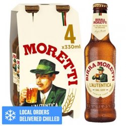 Birra Moretti Lager 4 x 330ml Bottles - Carry Out Off Licence