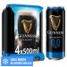 Guinness 0.0 Draught Stout 4 x 500ml Cans 
