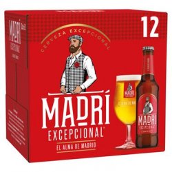 Madrí Excepcional Lager 12 x 330ml Bottles - Carry Out Off Licence