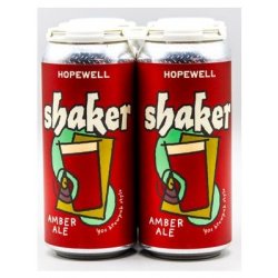 HOPEWELL SHAKER AMBER ALE 16oz 4PK CANS - Schaefer’s