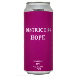 District 96 Beer Factory Hope - Hops & Hopes