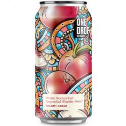 One Drop Brewing White Nectarine Imperial Slushy Sour 440ml - The Beer Cellar