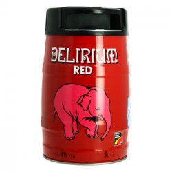 Acheter fût de bière rouge delirium red bière belge fruits rouge 5 L - Olivier, vins et compagnie