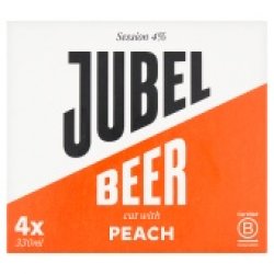 Jubel Beer cut with Peach