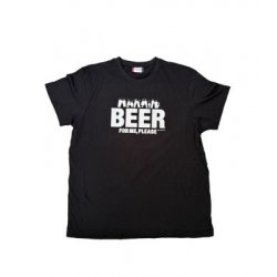 Beer for me please - T-shirt zwart - Size L - Hopping Borders