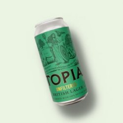 Utopian  Unfiltered British Lager [4.7% Lager] - Red Elephant