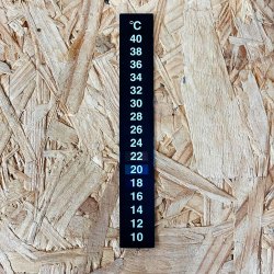 Liquid Crystal LCD Stick-On Thermometer - Vertical - Brewbitz Homebrew Shop