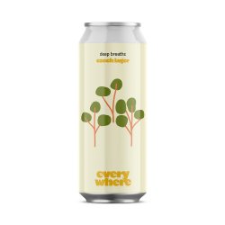 Everywhere Beer Co. Deep Breaths Czech Lager 16oz can