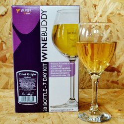 WineBuddy - Pinot Grigio Wine Kit - 7 Day - 30 Bottles - Brewbitz Homebrew Shop