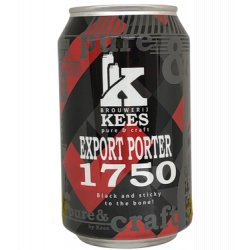 Brouwerij Kees Export Porter 1750 Blik 330ml - Bierwinkelier