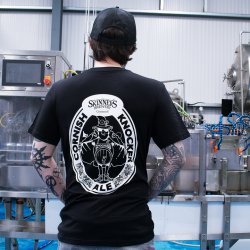 Cornish Knocker T-Shirt in Black - Goodh Brewing Co.