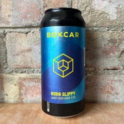 Boxcar Born Slippy Lager 4.4% (440ml) - Caps and Taps