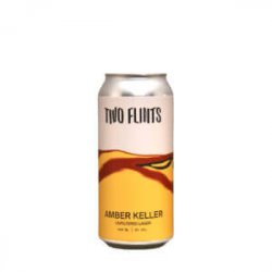 Two Flints  Amber Keller Unfiltered Lager - Craft Metropolis