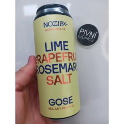 NOZIB Special Brews GOSETERIA #4 Lime + Grapefruit + Rosemary + Salt Gose