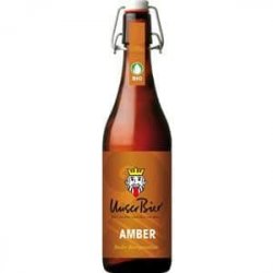 Unser Bier Amber 5% Vol. 6 x 50 cl MW Bügelflasche - Pepillo