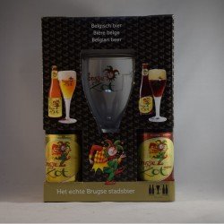 Brugse Zot 4 bottles + glass - Beeronweb