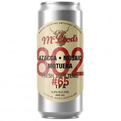 McLeod's 802 #65 Fresh Unfiltered IPA 440mL - The Hamilton Beer & Wine Co